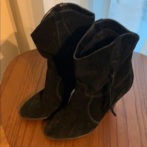 Dolce Vita black suede boot heels size 7.5